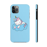 iPhone x cases - Blue color cloud unicorn | iPhone xr cases mate tough