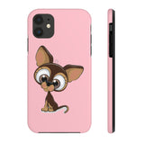 iPhone 11 pro cases - Chihuahua pink background color | iPhone x cases mate tough