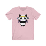Women t shirt workout panda Short sleeve shirt for women Tee for women