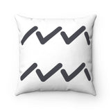 Aquarius Spun Polyester Square Pillow | Horoscope Pillow