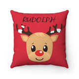 Christmas decorations - Rudolph pillow | Christmas gift | Custom christmas pillow