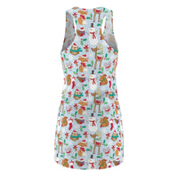 Printed dresses - Reindeer snowman dress | Dresses for women | Christmas dress