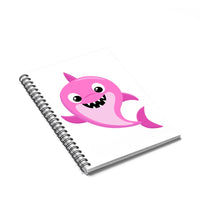 Spiral Notebook - Baby shark pink standing