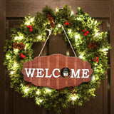 Welcome Sign Door Decoration Replaceable Halloween, Christmas, Door Sign