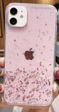 For iPhone 11 / 11 pro / 11 pro max pink glitter clear case