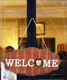Welcome Sign Door Decoration Replaceable Halloween, Christmas, Door Sign