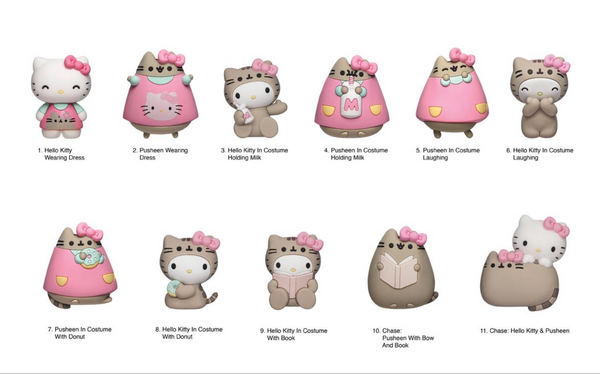 Hello Kitty x Pusheen 3D Foam Bag Clip Blind Bag