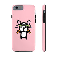 iPhone 11 pro cases - Workout bulldog pink background color | iPhone xr cases mate tough