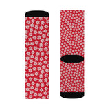 Christmas gifts - Snowflake red socks | Christmas socks women | Women socks