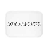 Personalized bath mat with your name