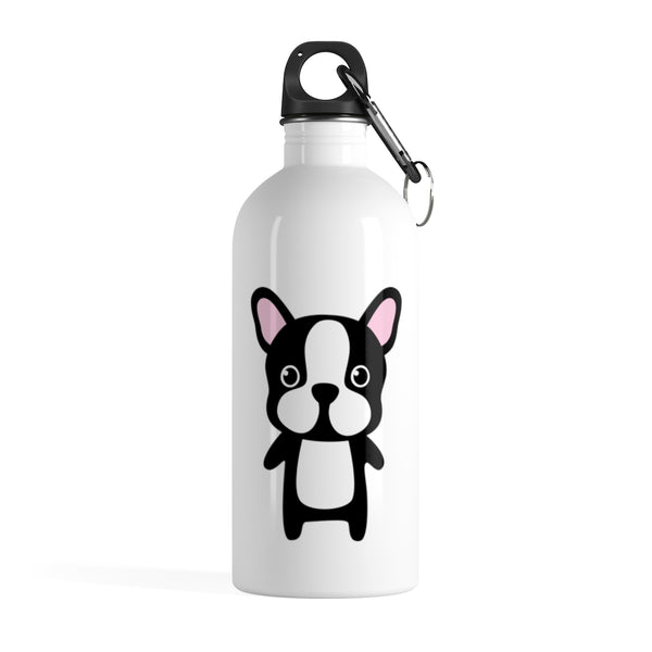 Stainless water bottle - Cute Standing Bulldog | Personalized gift | Custom water bottle