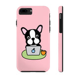 iPhone 11 pro cases - Laptop frenchie pink background color | iPhone x cases mate tough