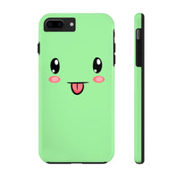 iPhone XS max cases - Cute face green background color | iPhone xr cases mate tough