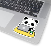 Laptop Stickers - Panda Coffee | Custom Stickers