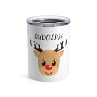 Tumbler - Cute Rudolph | Custom tumbler | Personalized gift