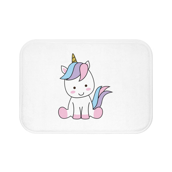 Home decor - Unicorn sitting bath mat | Custom bath mat | Personalized gift