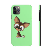 iPhone xs max cases - Chihuahua green background color | iPhone xr cases mate tough