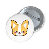 Personalized pin button - Face corgi | Custom Pin | Personalized gift