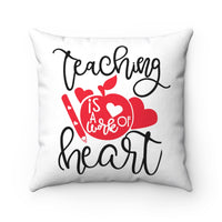 Home decor - Touching heart | Cushion Cover | Teacher gift | Teacher pillow