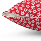 Christmas decorations - Snowflake red pillow | Christmas gift | Custom christmas pillow