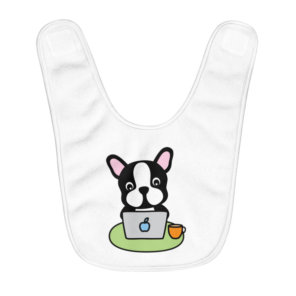 Baby bibs -  Laptop Bulldog | Baby gift | Baby boy gift | Baby girl gift