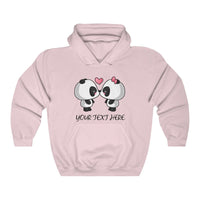 Personalized sweater - Cute kissing panda | Custom women sweater