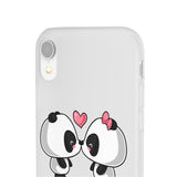 iPhone cases - Cute kissing panda | iPhone flexi cases | Custom iPhone cases