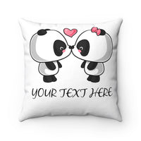 Cushion Cover - Kissing Panda