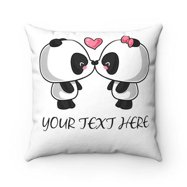 Cushion Cover - Kissing Panda