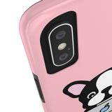 iPhone 11 pro cases - Laptop frenchie pink background color | iPhone x cases mate tough