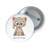 Custom pin button - Kitty | Personalized pin button
