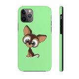 iPhone xs max cases - Chihuahua green background color | iPhone xr cases mate tough