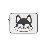 Laptop sleeve - Cute husky face | Personalized gift | Custom personalized