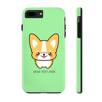iPhone 11 cases - Green color cute corgi | iPhone cases mate tough | Personalized iPhone cases