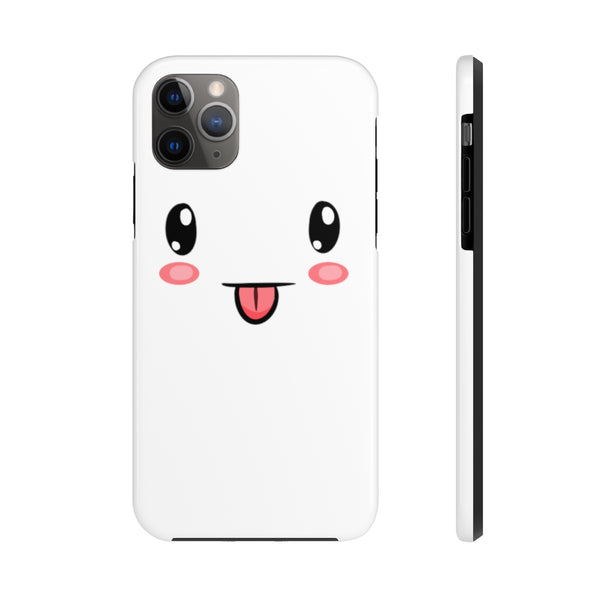 iPhone 11 pro max cases - Cute face white background color | iPhone xr cases mate tough