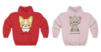 Sweater for couples -Corgi and kitty | Matching couple sweater