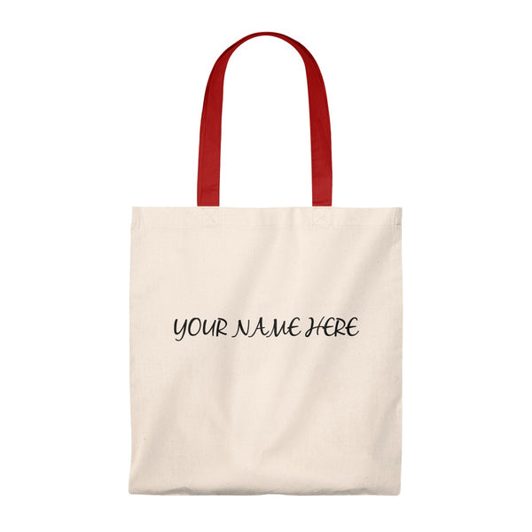 Personalize tote bag with your own name