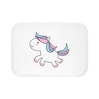 Home decor - Unicorn jumping bath mat | Custom bath mat | Personalized gift