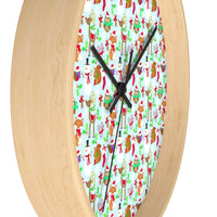 Christmas wall clock with no lines
