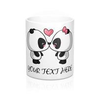 Personalized mug - Cute Kissing Panda | Coffee Mug | Custom mug