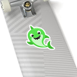 Baby shark Green Standing - Laptop Stickers | Custom Stickers