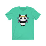 Women t shirt workout panda Short sleeve shirt for women Tee for women