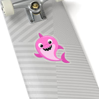 Baby shark Pink Standing - Laptop Stickers | Custom Stickers