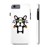 iPhone 11 pro max cases - Workout bulldog white background color | iPhone xr cases mate tough