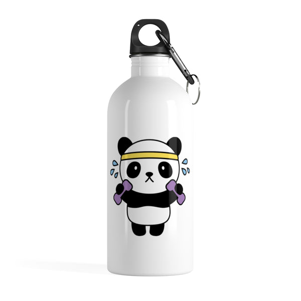 Stainless water bottle - Exercise Panda | Personalized gift | Custom water bottle