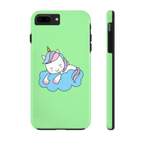iPhone xs max cases - Green color cloud unicorn | iPhone xr cases mate tough