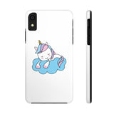 iPhone xs cases - White color cloud unicorn | iPhone xr cases mate tough