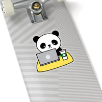 Laptop Stickers - Panda Coffee | Custom Stickers