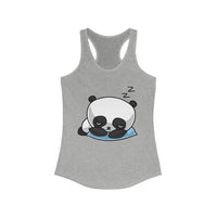 Women tank top - Sleeping panda Racerback tank top for women
