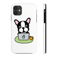 iPhone 11 pro max cases - Laptop frenchie white background color | iPhone x cases mate tough